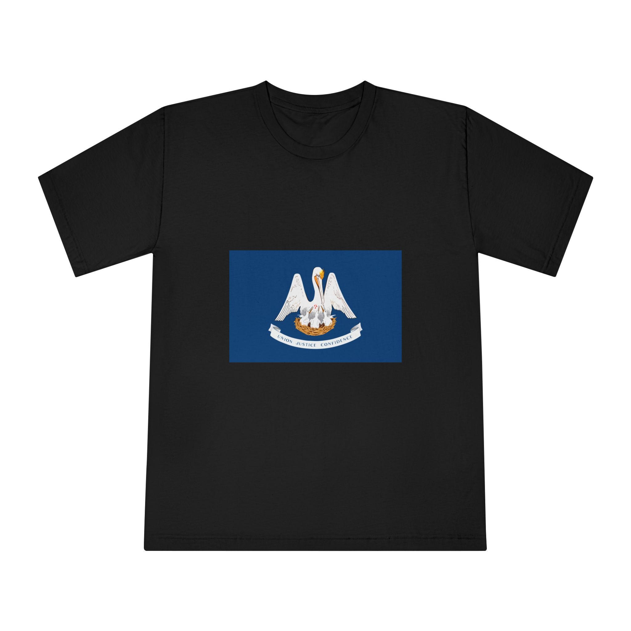 Flag of Louisiana Unisex Classic Crewneck T Shirt - Image 5