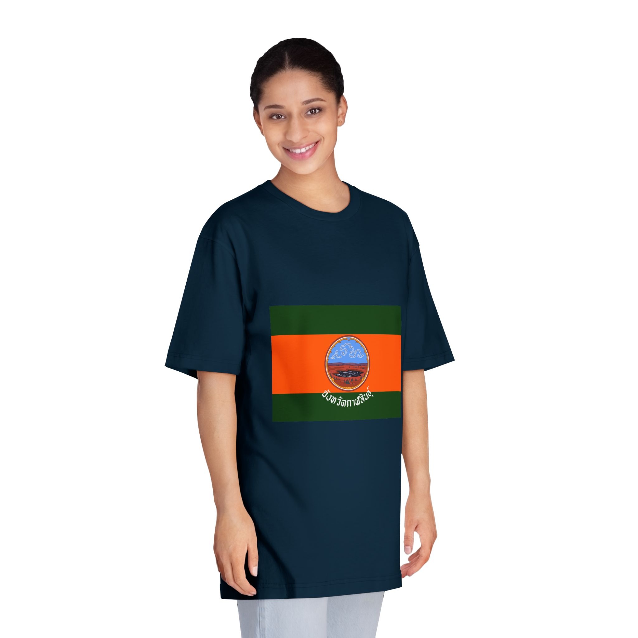 Flag of Kalasin Unisex Classic Crewneck T Shirt - Image 19