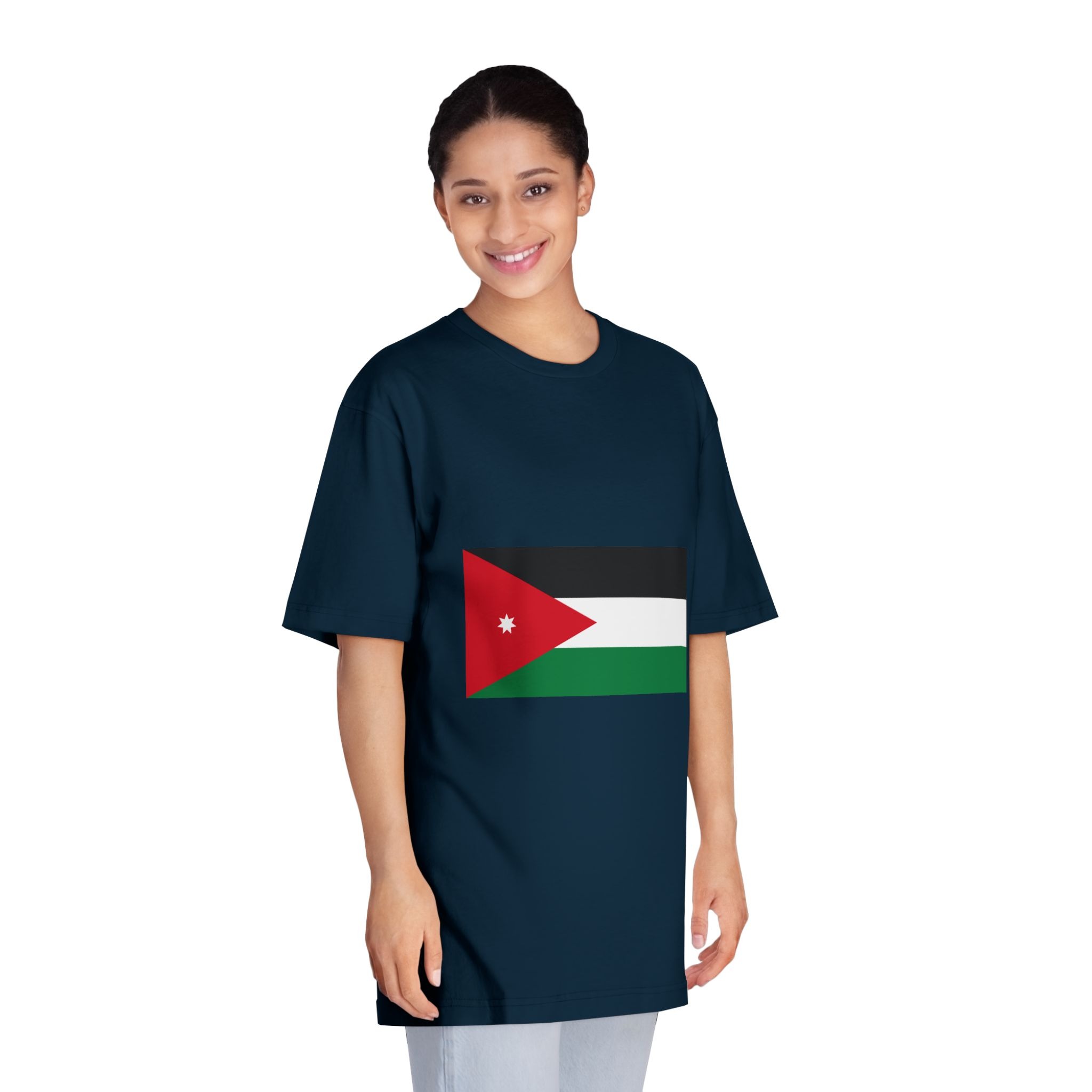 Flag of Jordan Unisex Classic Crewneck T Shirt - Image 19