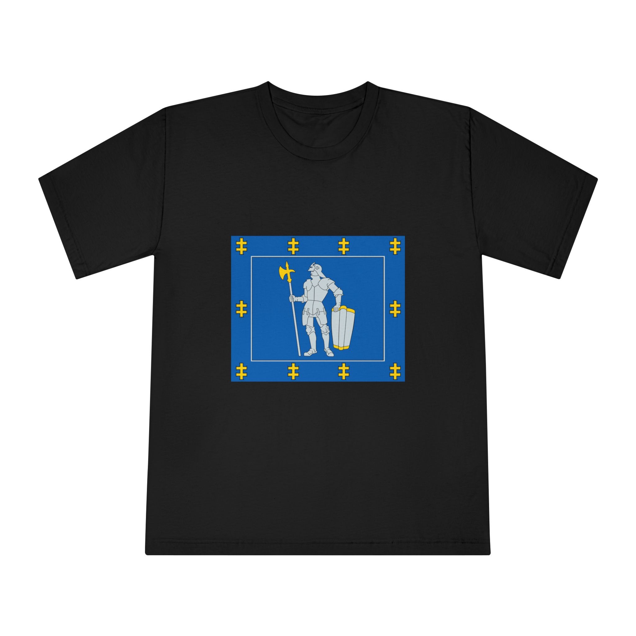 Alytus County Flag Unisex Classic Crewneck T Shirt - Image 5