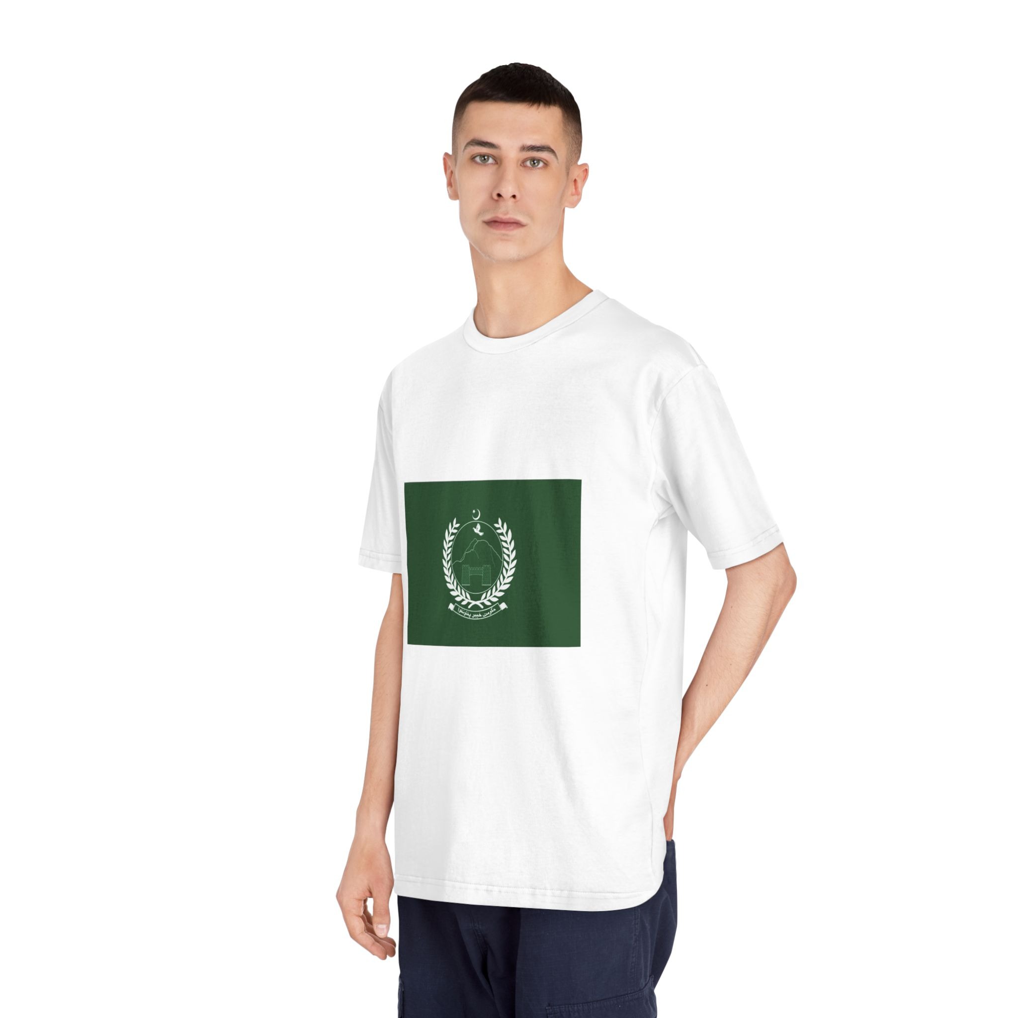 Flag of Khyber Pakhtunkhwa Unisex Classic Crewneck T Shirt - Image 4