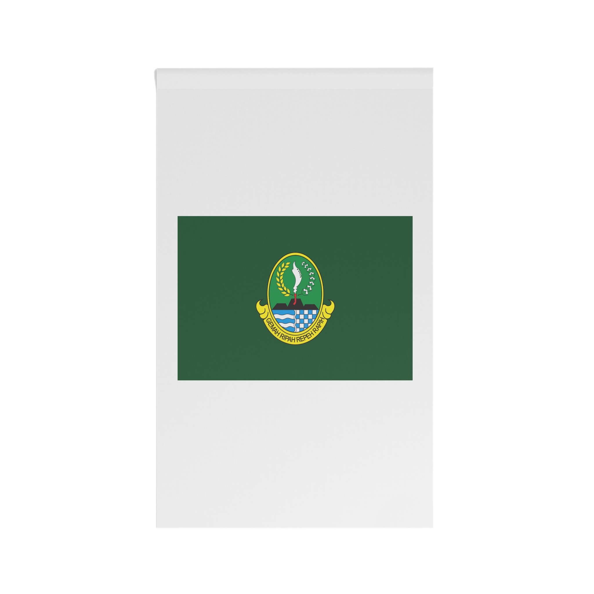 Flag of West Java (vectorised) House Banner - Image 2
