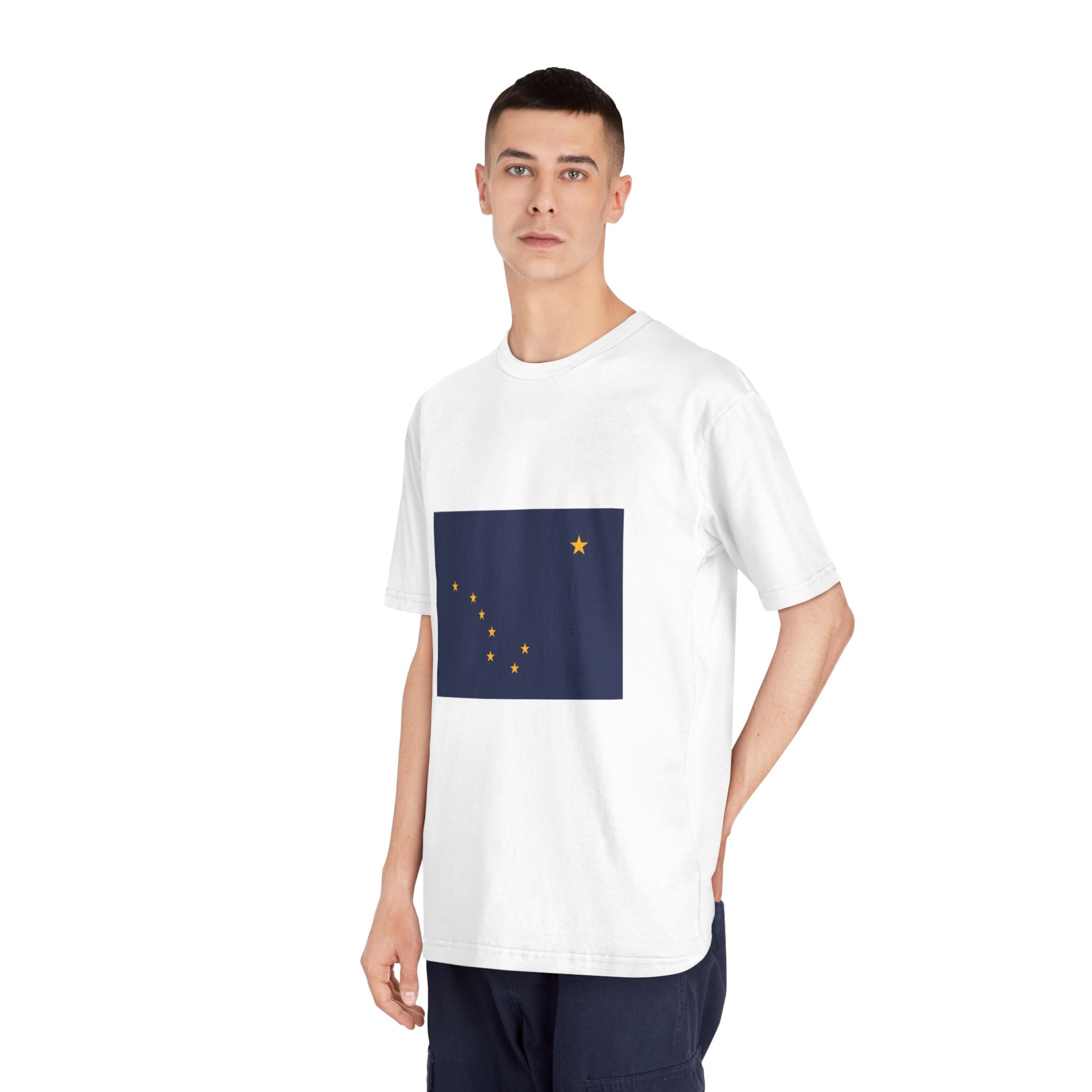 Flag of Alaska Unisex Classic Crewneck T Shirt - Image 4