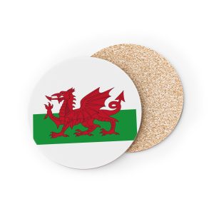 Red Dragon Wales Symbol Welsh Identity Coasters