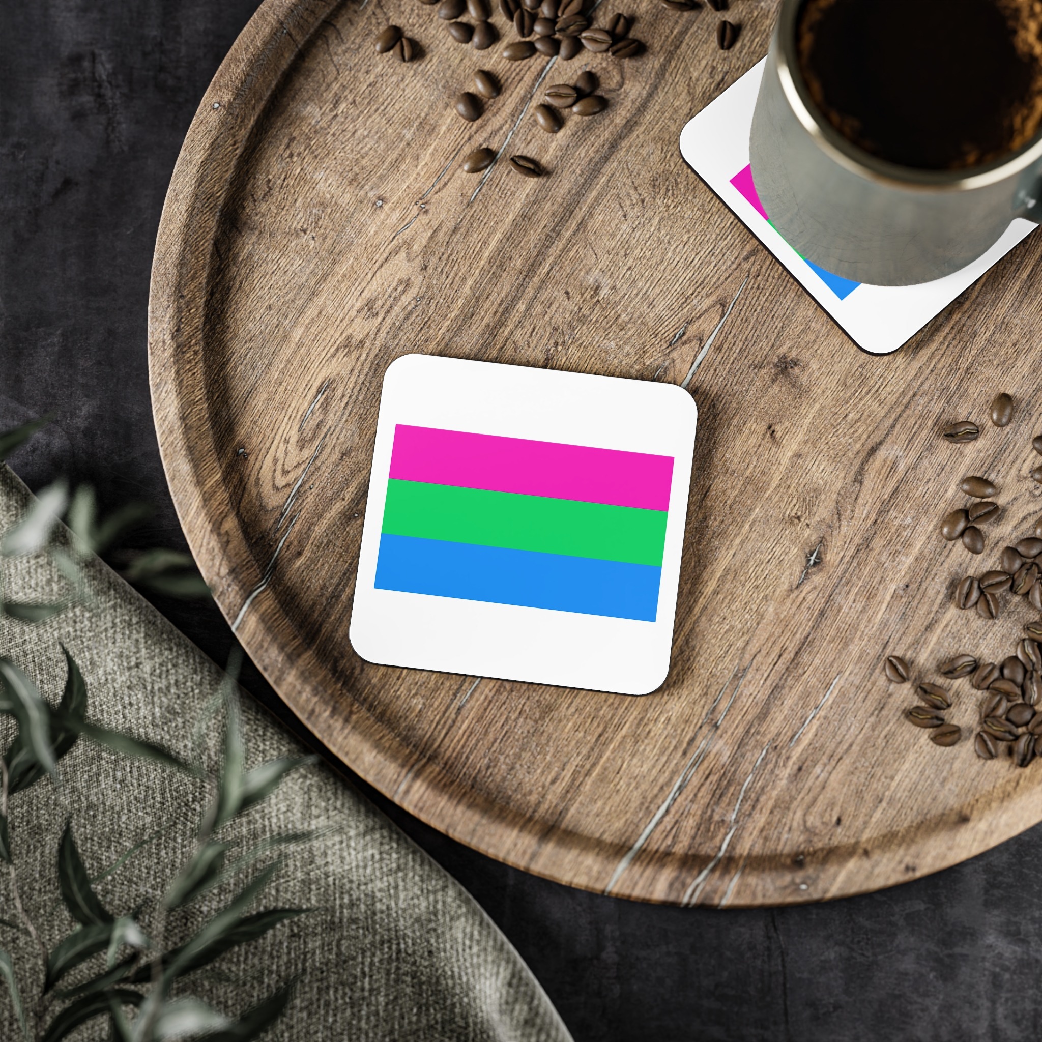 Polysexuality Pride Flag Coasters - Image 5
