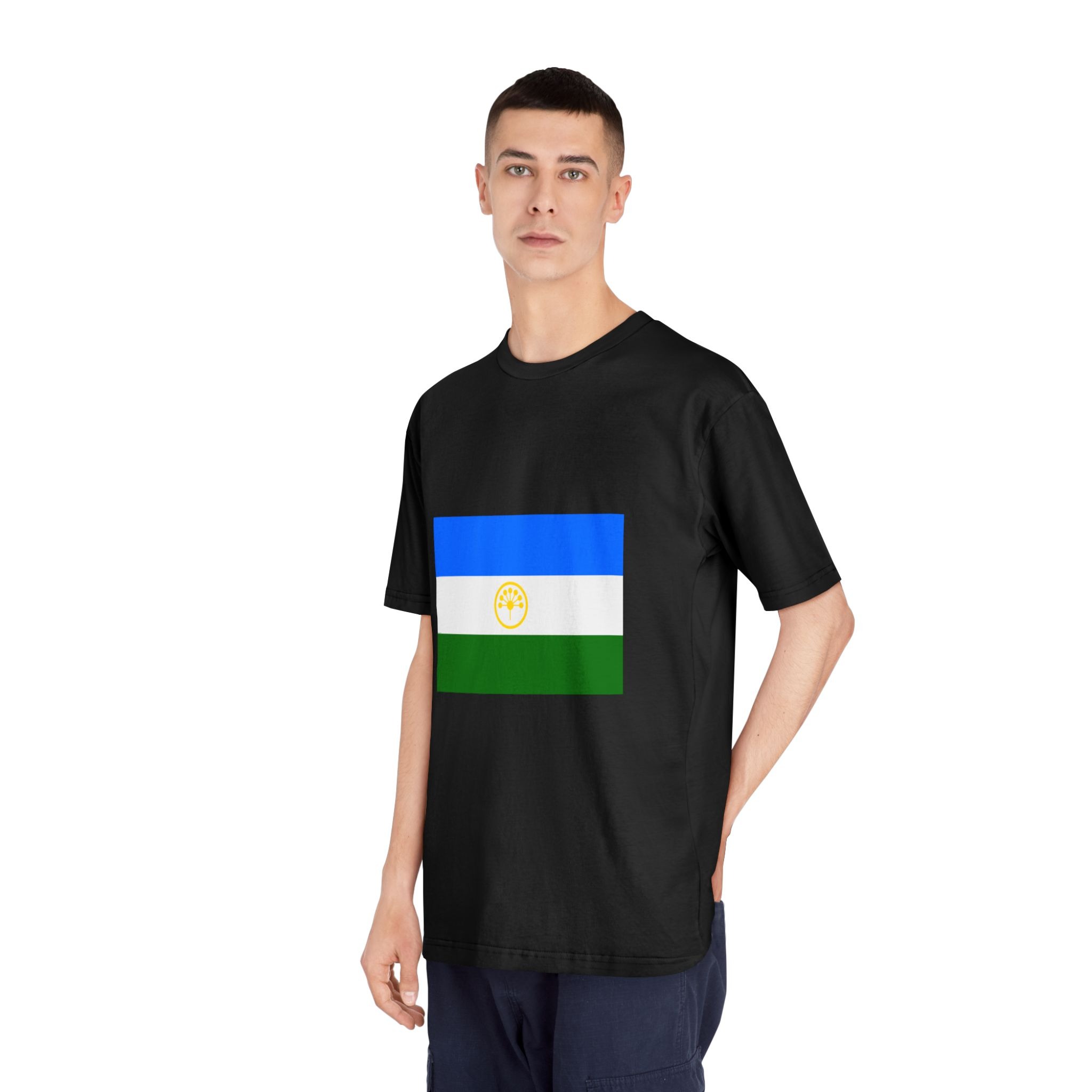 Flag of Bashkortostan Unisex Classic Crewneck T Shirt - Image 8