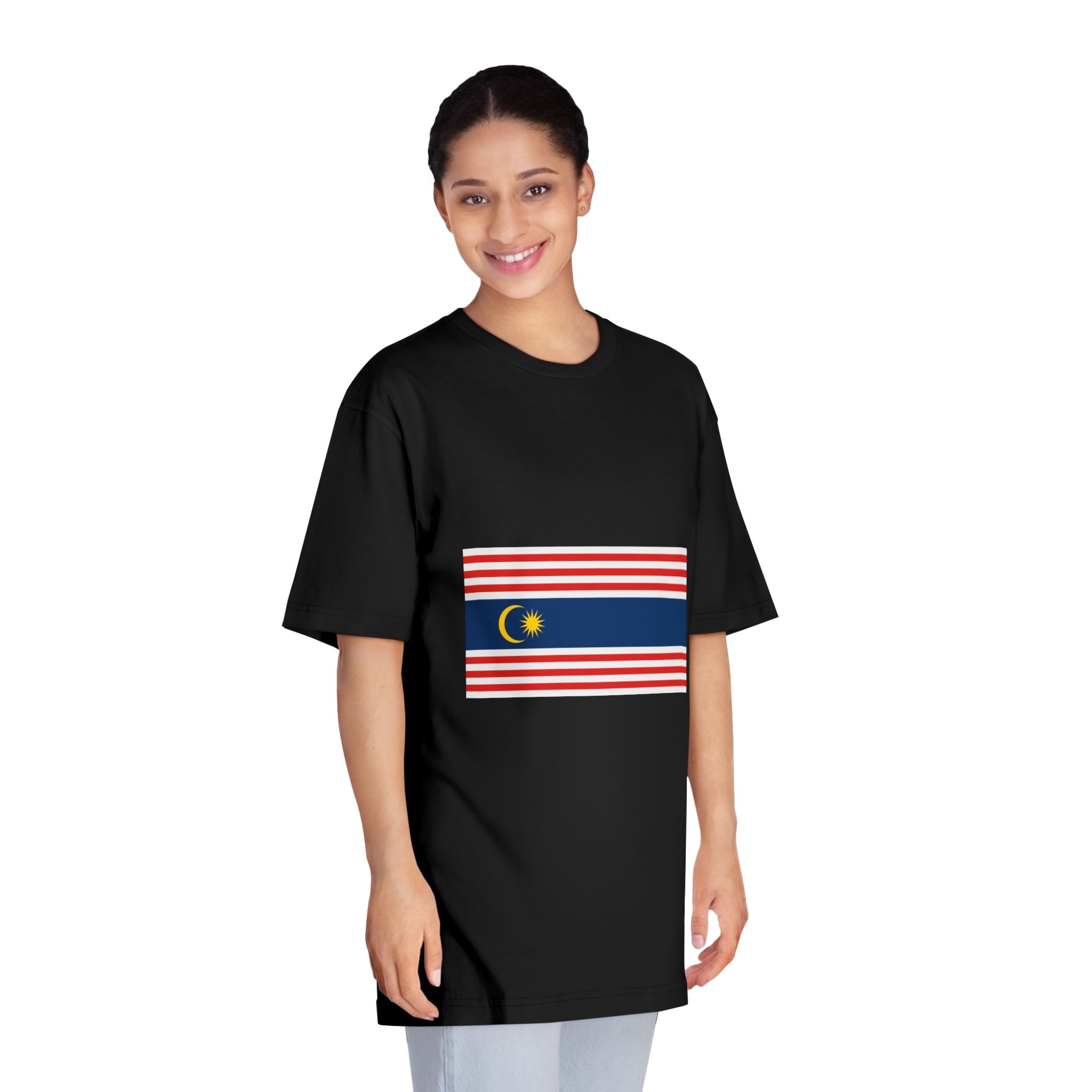 Flag of Kuala Lumpur, Malaysia Unisex Classic Crewneck T Shirt - Image 7