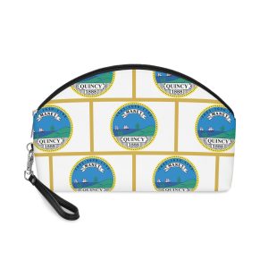 Flag of Quincy, Massachusetts Makeup Bag