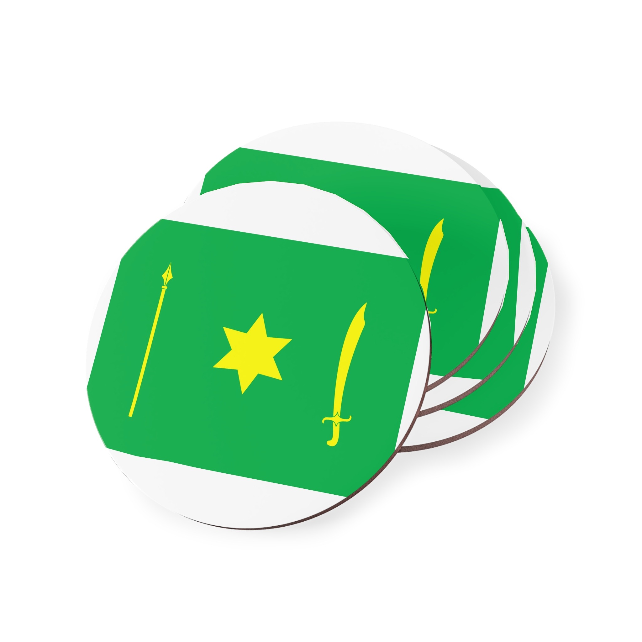 The Flag of Novgorod Siverskyi Coasters - Image 3
