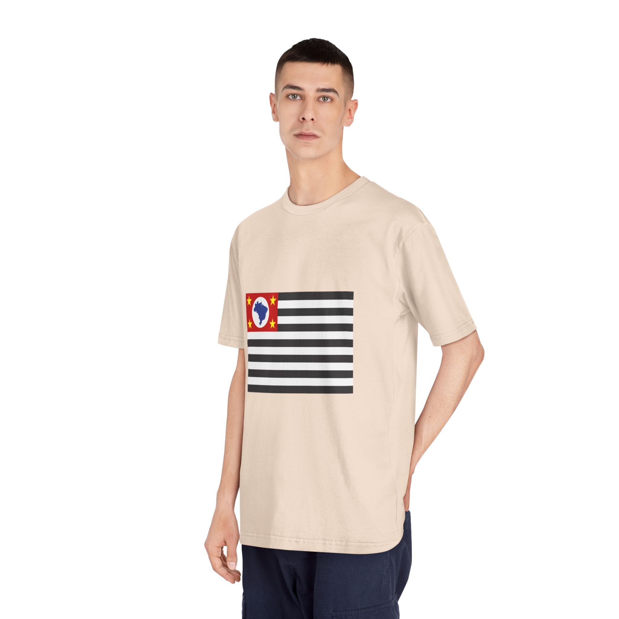 Bandeira Do Estado de São Paulo Unisex Classic Crewneck T Shirt - Image 12