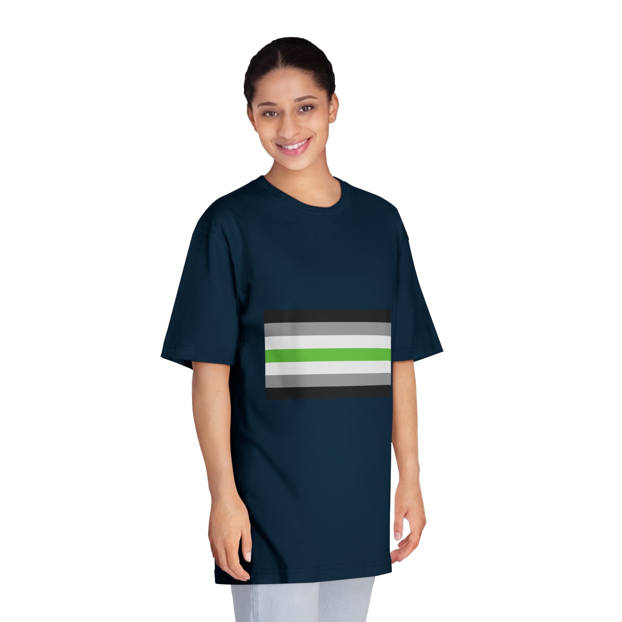 Agender Flag Unisex Classic Crewneck T Shirt - Image 19