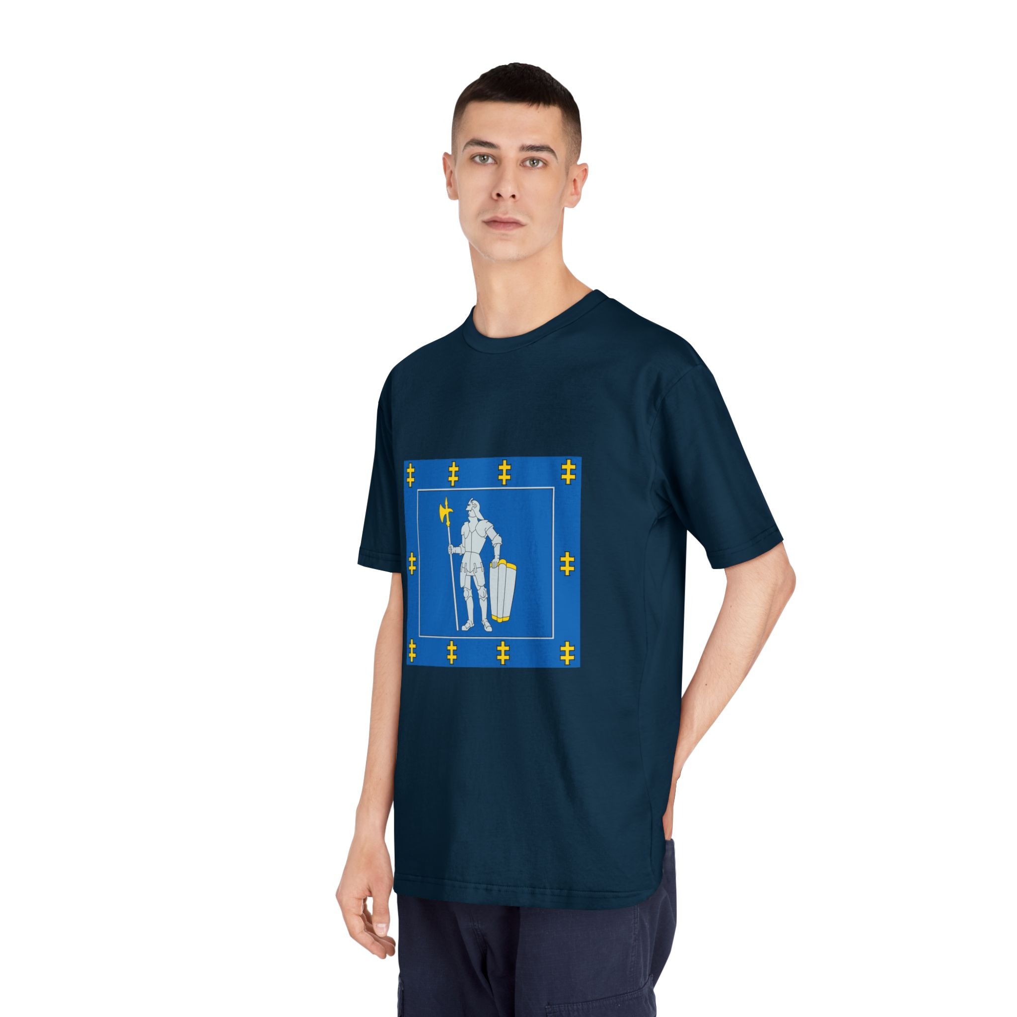 Alytus County Flag Unisex Classic Crewneck T Shirt - Image 20
